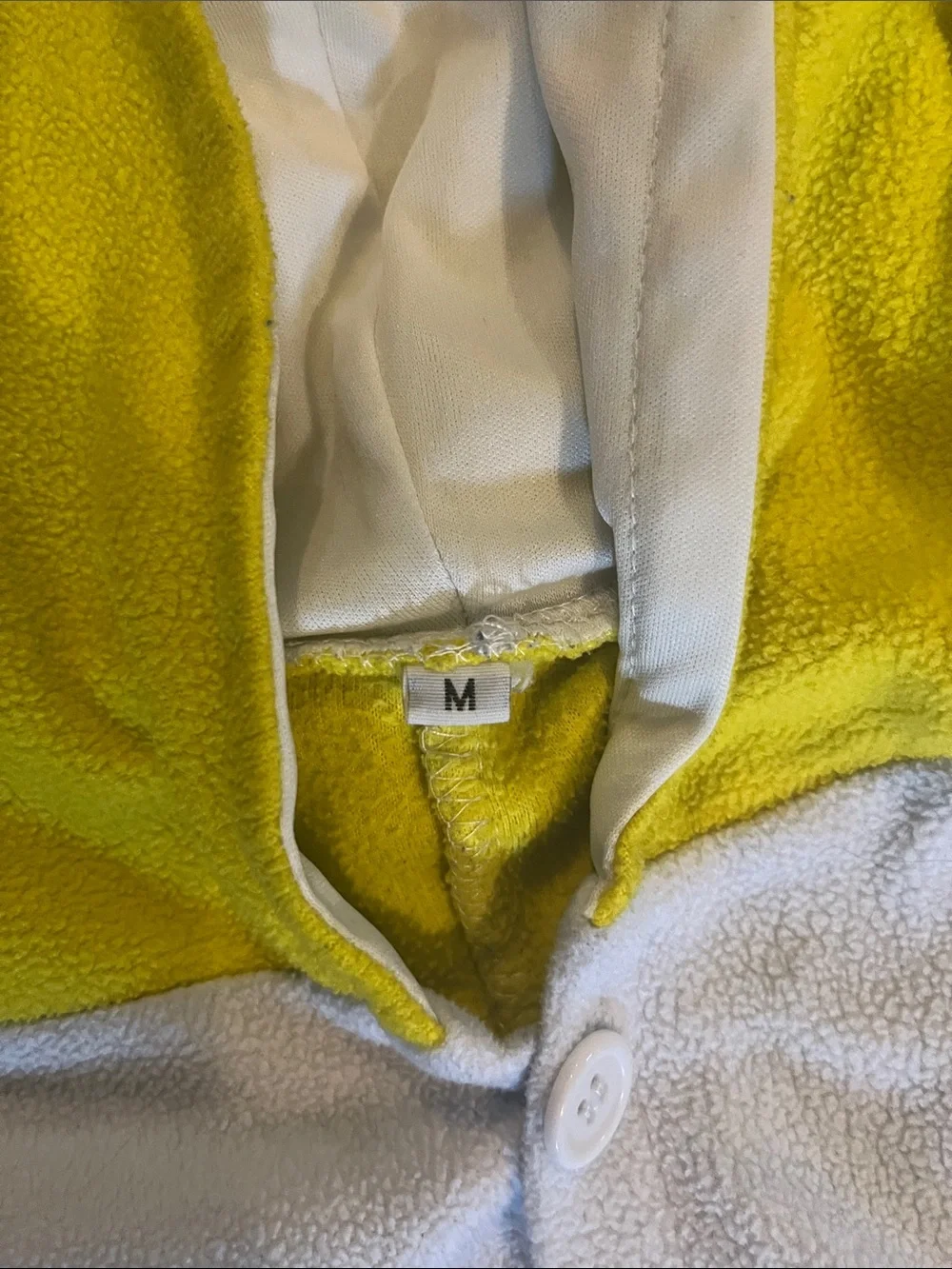 Yellow Duck Onesie Costume with White Belly